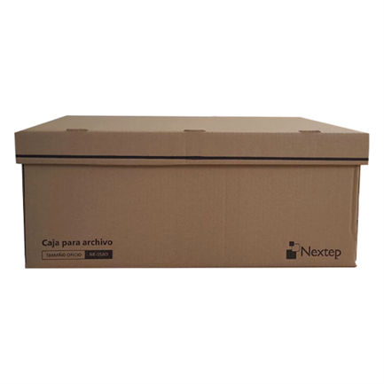 Nextep Caja de Cartón para Archivo Muerto, Tamaño Oficio, 12 Piezas