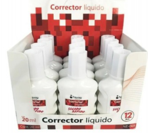Nextep Correcor Líquido, Botella de 20ml, 12 Piezas