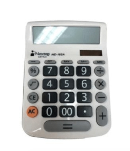 Nextep Calculadora Básica NE-182A, 12 Dígitos, Batería/Energía Solar