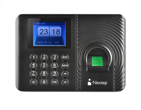Nextep Control de Acceso y Asistencia Biométrico NE-230, 1000 Huellas/Contraseñas, con Fuente de Poder