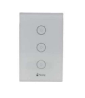Nextep Interruptor de Luz Inteligente NE-266T, 3 Botones, WiFi, Blanco