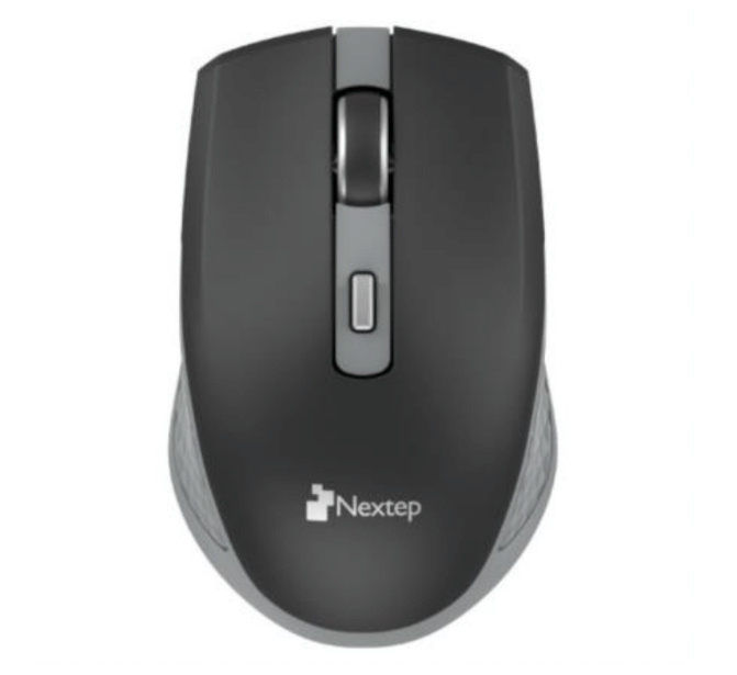 Mouse Nextep Óptico NE-413NG, Inalámbrico, RF, 1600DPI, Negro/Gris