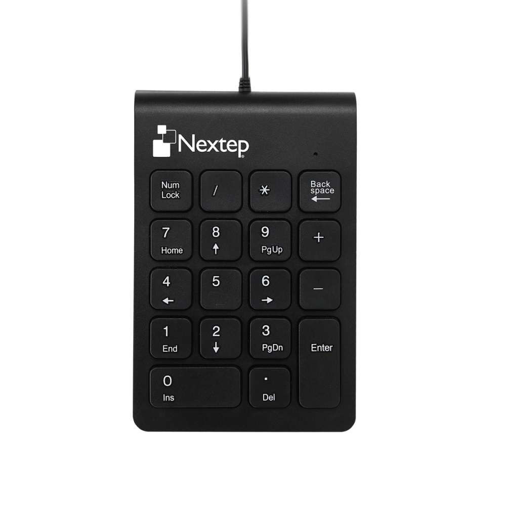 Nextep Teclado Numérico NE-417, Alámbrico, USB, Negro
