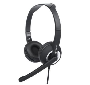 Nextep Audífonos con Micrófono NE-425, Alámbrico, 2 Metros, USB, Negro