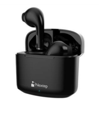Nextep Audífonos Intrauriculares con Micrófono NE-428N, Inalámbrico, Bluetooth, Negro