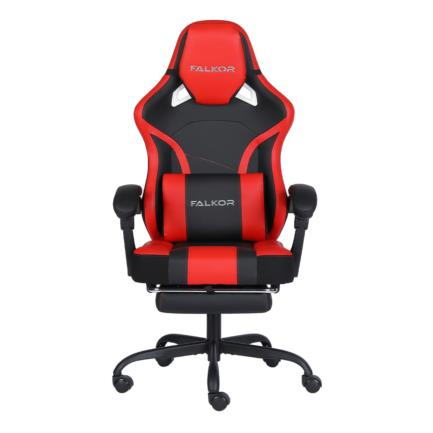 Nextep Silla Gamer Falkor, hasta 120kg, Negro/Rojo