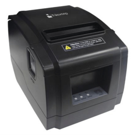 Nextep NE-511 Mini Impresora de Tickets, Térmico, Alámbrico, USB/RJ-11/Ethernet, Negro