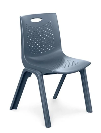 Nextep Silla NE-664G, Respaldo duro, Gris