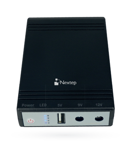 No Break Nextep para Modem NE-742, Entrada 12V, Salida 9/12V, 2 Salidas
