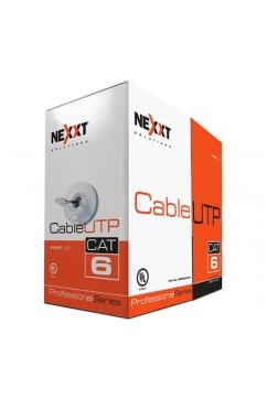 Nexxt Solutions Bobina de Cable Cat6 UTP Macho, 305 Metros, Gris