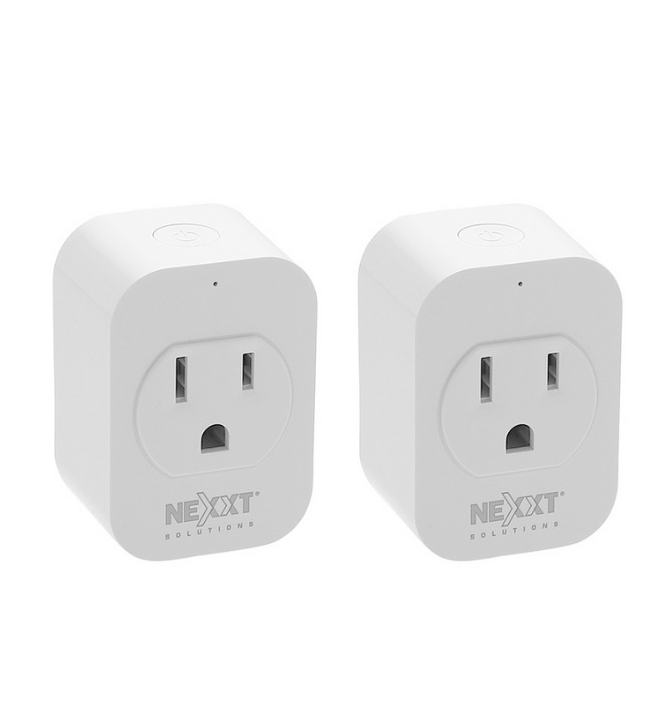 Nexxt Solutions Smart Plug AHIWPSO4U1 WiFi, 1 Conector, 100 - 240V, Blanco, 2 Piezas