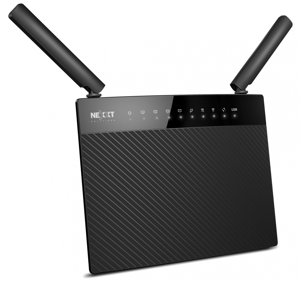 Router Nexxt Solutions Gigabit Ethernet de Banda Dual Acrux 1200-AC, 1200Mbit/s, 4x RJ-45, 2.4/5GHz, con 2 Antenas de 3dBi