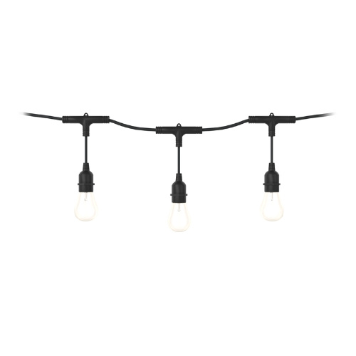 Nexxt Solutions Serie de Focos Regulables LED Inteligentes Guirnalda, Wi-Fi, Luz RGB, Negro, 24 Focos