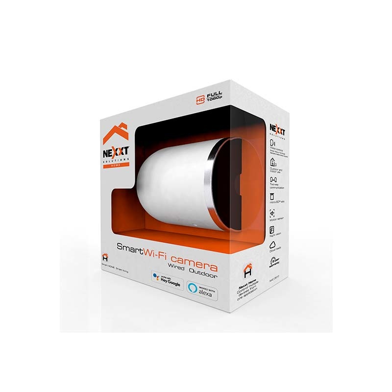 Nexxt Solutions Cámara de Seguridad IP Smart WiFi Bullet IR para Exteriores NHC-O610, Inalámbrico, 1920x1080 Full HD, Día/Noche 