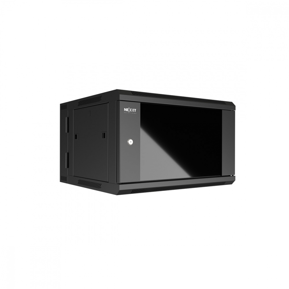 Nexxt Solutions Gabinete para Pared, 9U, hasta 30Kg, Negro
