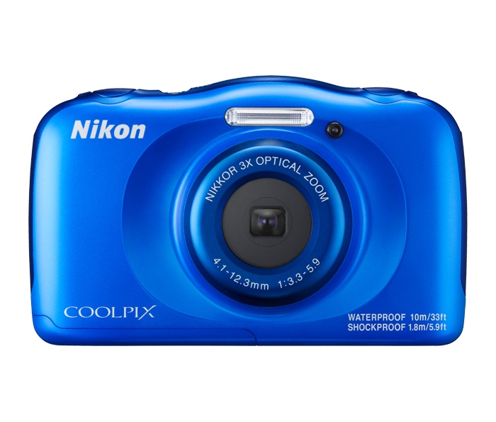 Cámara Digital Nikon COOLPIX W100, 13.2MP, Zoom óptico 3x, Azul