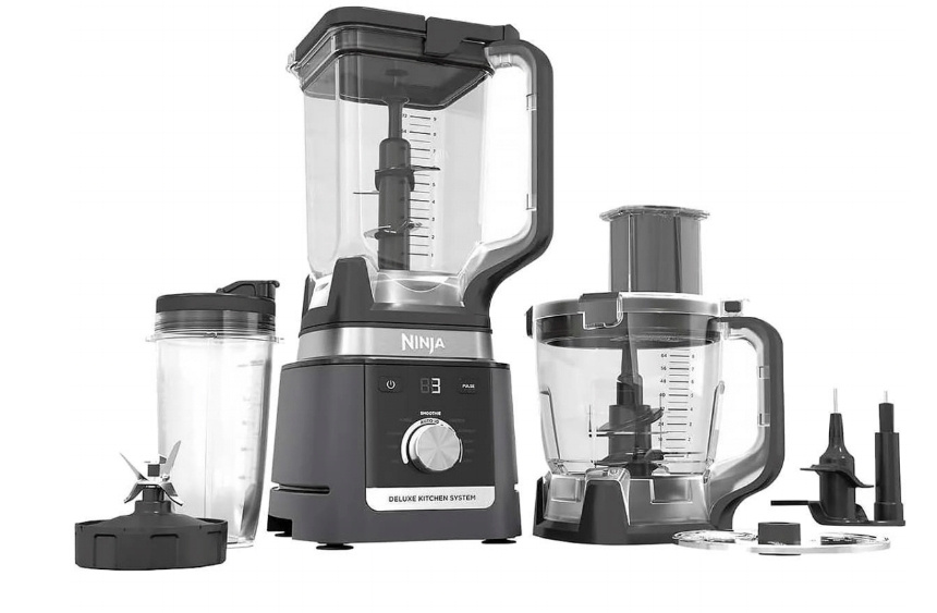 Ninja Kit Licuadora KS900, 2.1 Litros, 1200W, 7 Velocidades, Negro  - Incluye 2 Jarras/Taza Individual