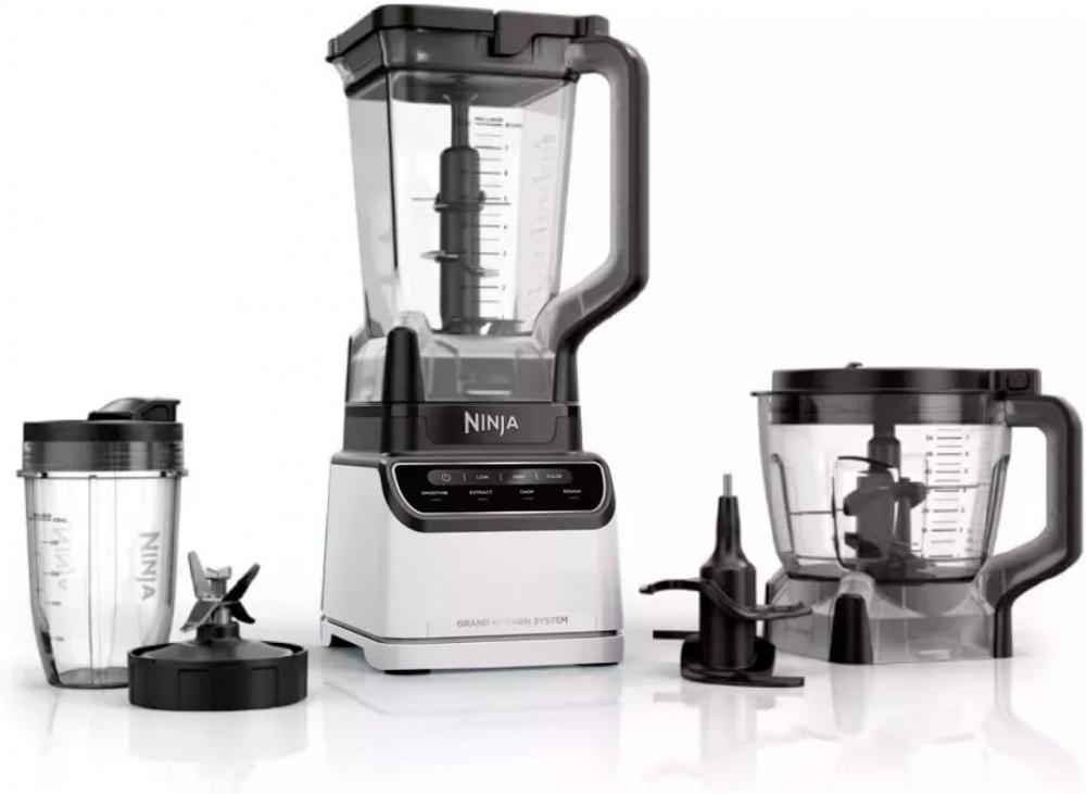 Ninja Licuadora KS500WM, 2 Litros, 1.200W, 4 Velocidades, Negro/Plata