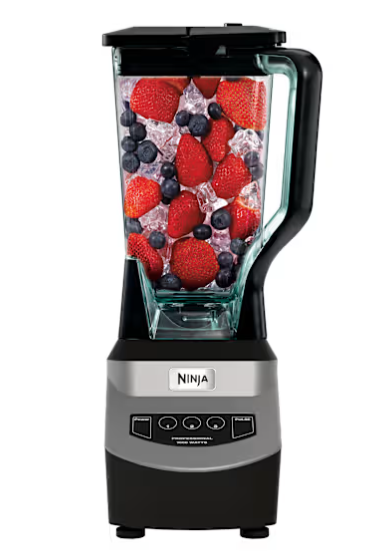 Ninja Licuadora NJ600CO, 2 Litros, 1000W, 4 Velocidades, Negro/Plata