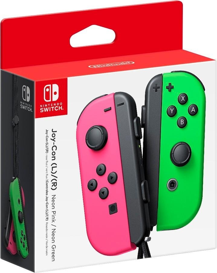 Nintendo Joy-Con, Inalámbrico, Rosa/Verde, para Nintendo Switch