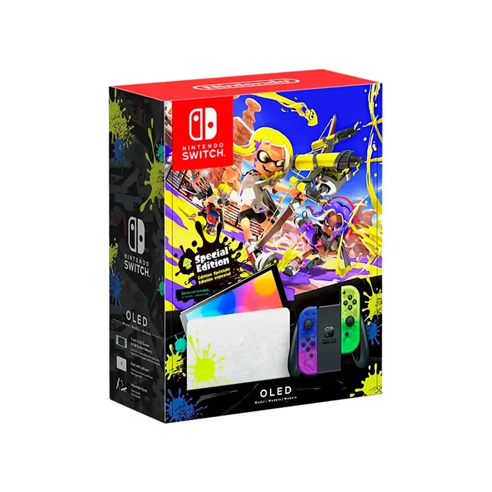 Nintendo Switch OLED 64GB, Wi-Fi, Edición Splatoon 3 - Versión Japonesa
