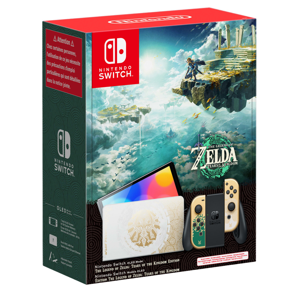Compra Nintendo Switch OLED 64GB Edición The Legend of Zelda HEGSKDAA