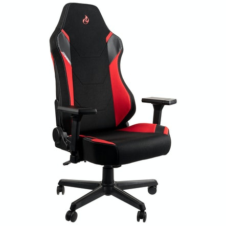 Nitro Concepts Silla Gamer X1000, hasta 135kg, Negro/Rojo