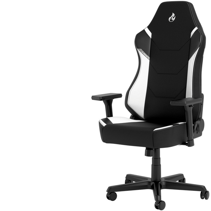 Nitro Concepts Silla Gamer X1000, hasta 135kg, Negro/Blanco