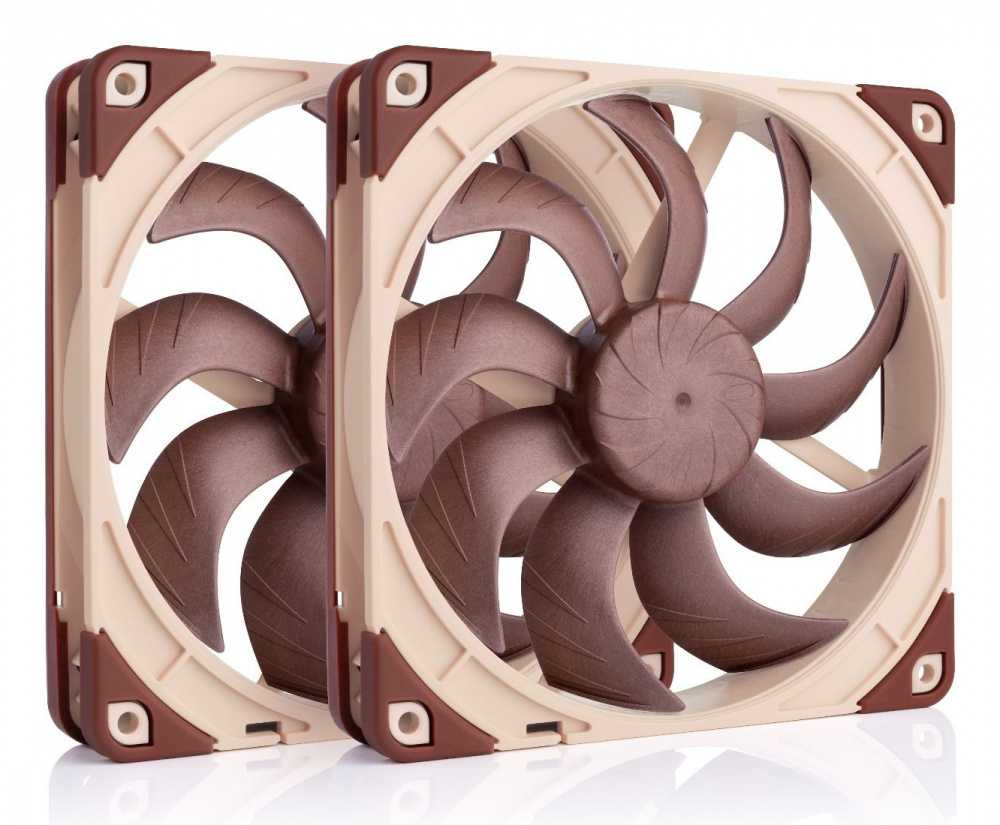 Ventilador Noctua NF-A14X25 G2 PWM SX2-PP, 2x 140mm, 1500RPM, Café