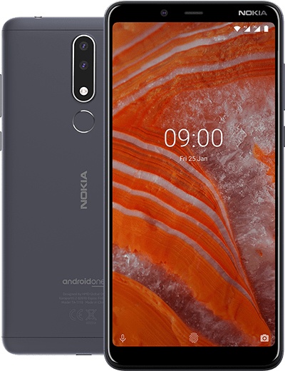 Nokia 3.1 Plus 6" Dual Sim, 720 x 1440 Pixeles, 32GB, 3GB RAM, 4G, Android 8.1, Negro