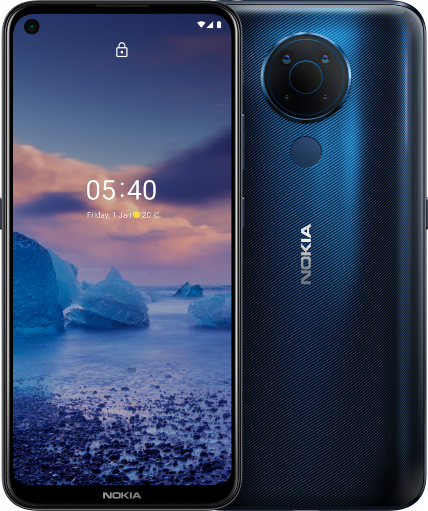 Nokia 5.4 6,39 ", 720 x 1560 Pixeles, 128GB, 4GB RAM, 4G, Android 10.0, Azul