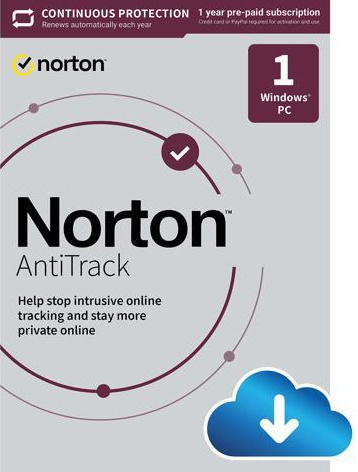 Norton AntiTrack, 1 Dispositivo, 1 Año, Windows