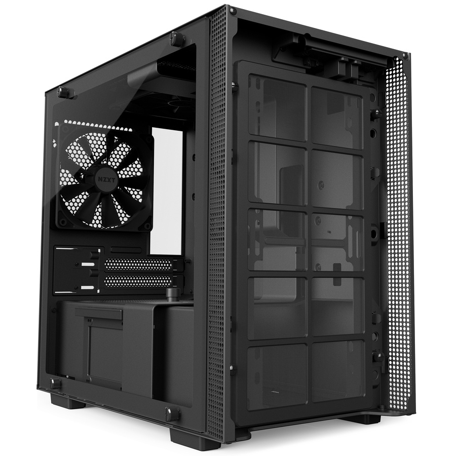 Gabinete NZXT H200 con Ventana, Mini-Tower, Mini-ITX, USB 3.0, sin Fuente, Negro