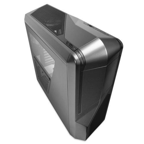 Gabinete NZXT Phantom 410 con Ventana, Midi-Tower, ATX/micro-ATX/mini-iTX, USB 2.0/3.0, sin Fuente, Gris/Metálico