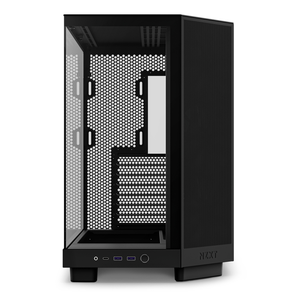 Gabinete NZXT H6 Flow, Midi-Tower, ATX/Micro-ATX/Mini-ITX, USB 3.0, sin Fuente, 3 Ventiladores Instalados, Negro