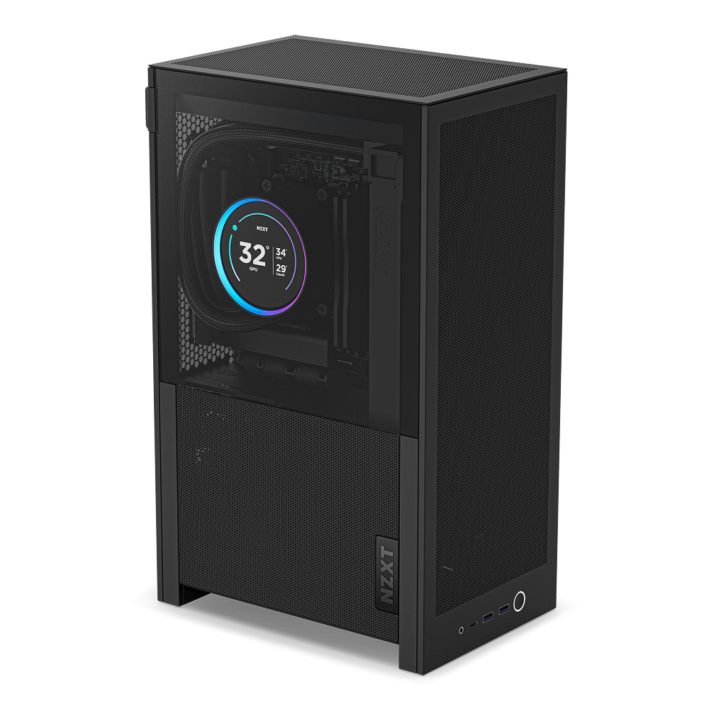 Gabinete NZXT CI-H21FB-01, SFF, Mini-ITX, USB 3.0, sin Fuente, 2 Ventiladores Instalados, Negro
