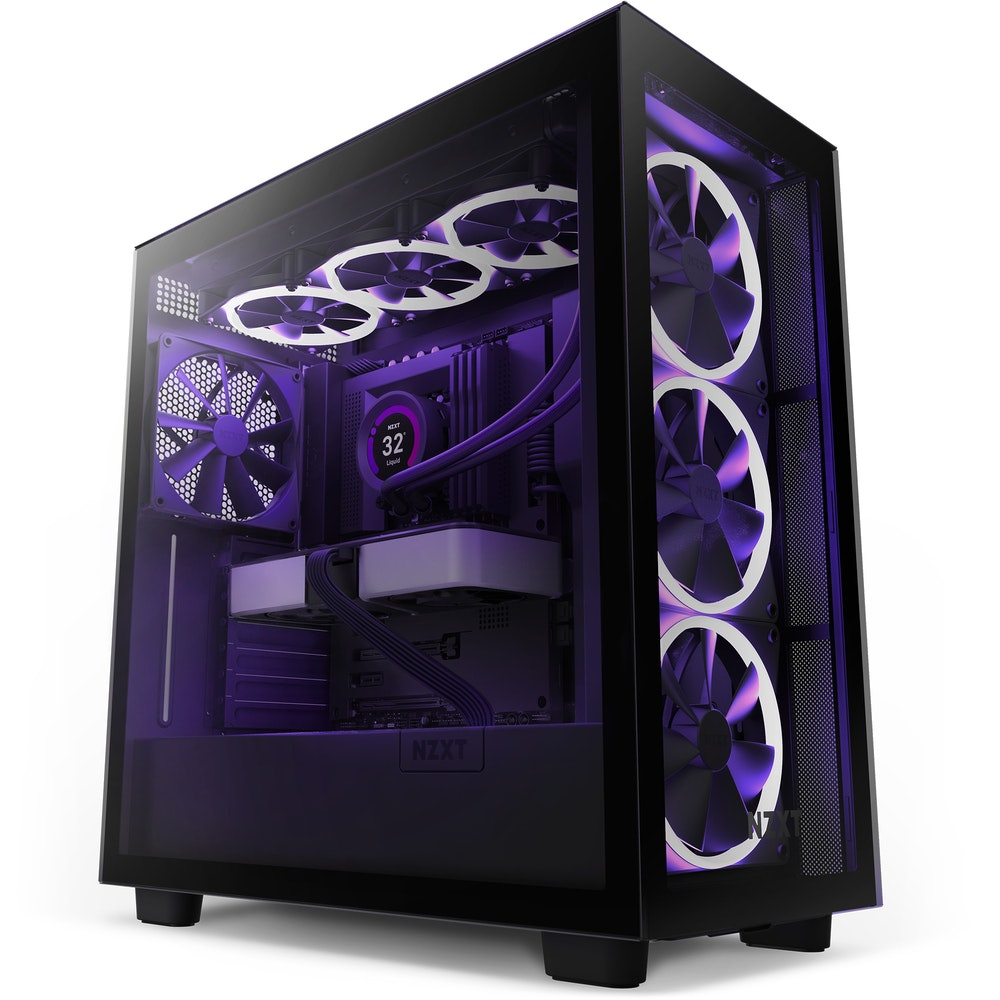Gabinete NZXT H7 Elite, Midi-Tower, ATX/Micro-ATX/Mini-ITX, USB 3.0, sin Fuente, 4 Ventiladores Instalados, Negro 