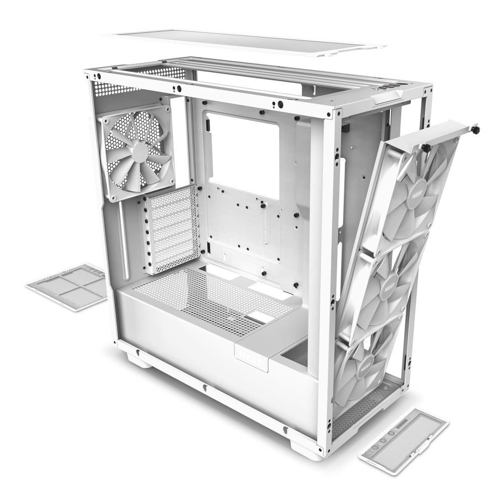 Gabinete NZXT H7 Elite Blanco, Midi-Tower, ATX/Micro-ATX/Mini-ITX, USB 3.0, sin Fuente, 4 Ventiladores Instalados, Blanco