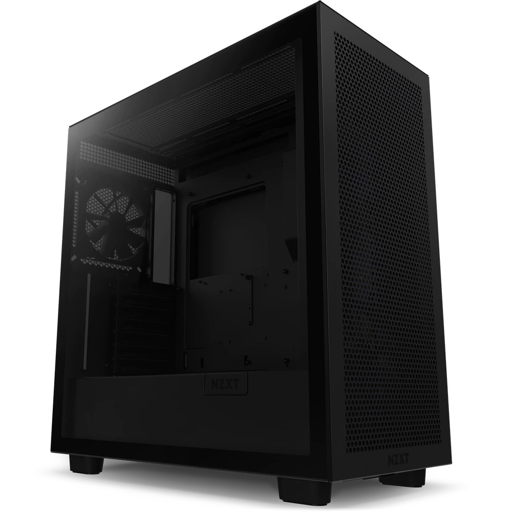 Gabinete NZXT H7 Flow, Midi-Tower, ATX/EATX/Micro-ATX/Mini-ITX, USB 3.0, sin Fuente, 2 Ventiladores Instalados, Negro 