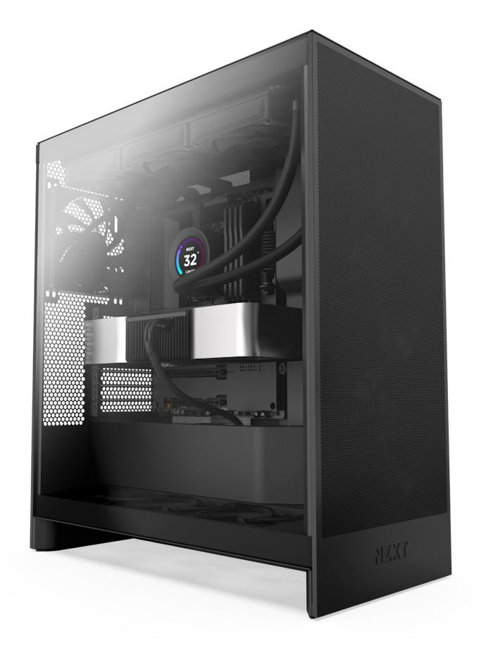 Gabinete NZXT H7 Flow 2024, Midi-Tower, ATX/EATX/Micro-ATX/Mini-ITX, USB 3.0, sin Fuente, 3 Ventiladores Instalados, Negro