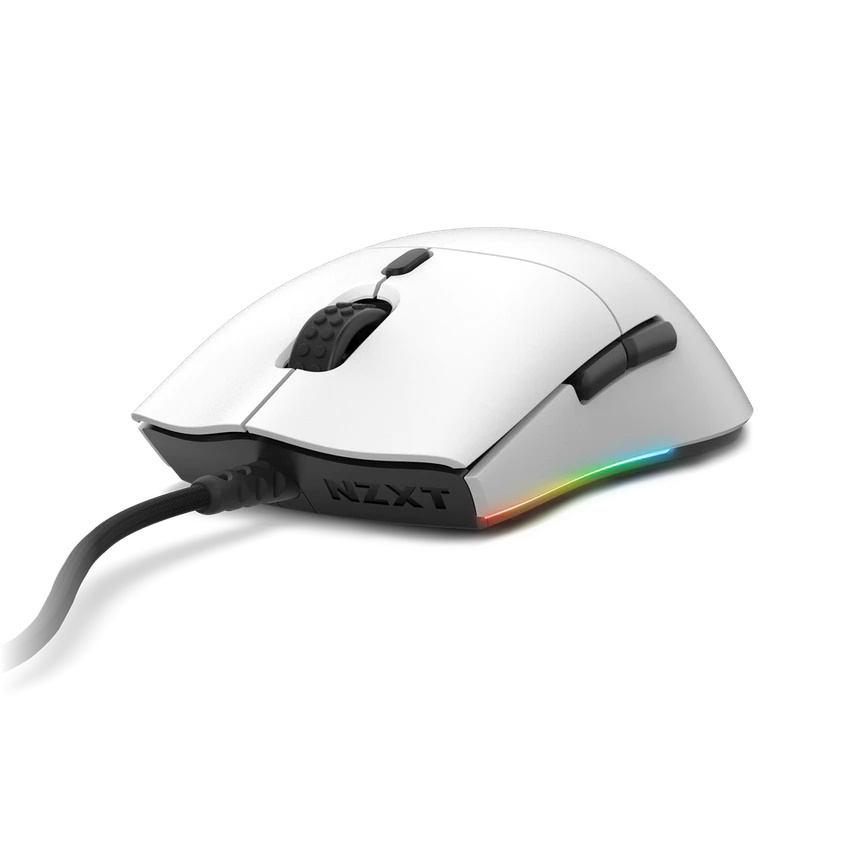 Mouse Gamer NZXT Óptico Lift, Alámbrico, USB-A, 16000DPI, Blanco