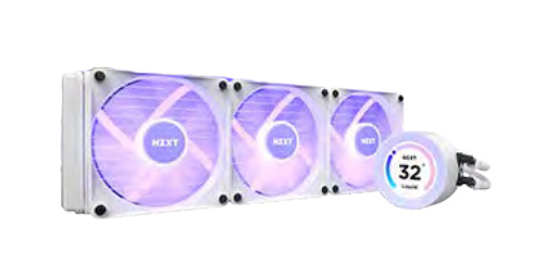NZXT Kraken Elite 360 RGB Enfriamiento Líquido para CPU, 3x 120mm, hasta 1500RPM, Blanco 