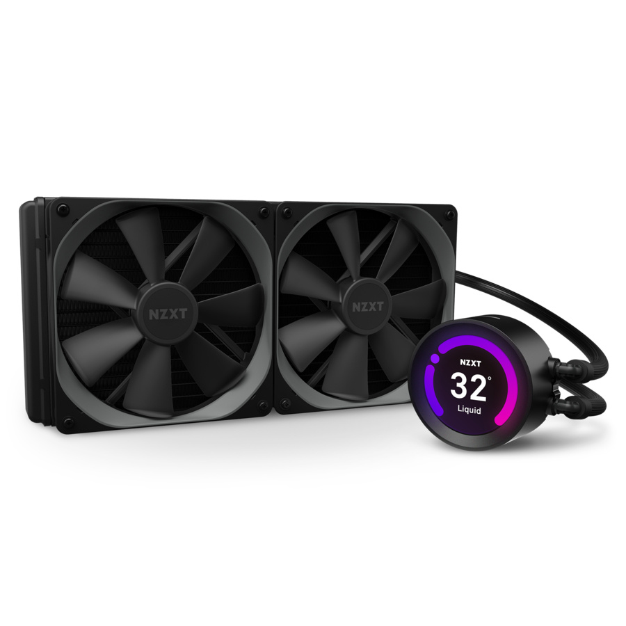 NZXT Z63 Enfriamiento Líquido para CPU, 2x 140mm, hasta 1800RPM, Negro 