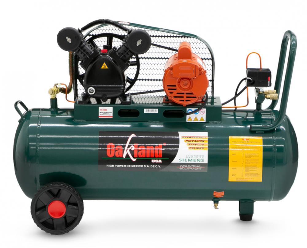 Oakland Compresor de Aire Horizontal 1108, 108L, 116psi, 1HP, 110/220V