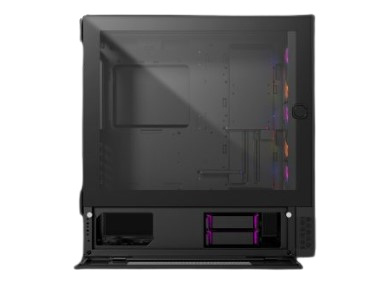 Gabinete Ocelot Gaming Hunter-2 con Ventana, Full-Tower, ATX/EATX/ITX/Micro ATX, USB 3.0/2.0, sin Fuente, 3 Ventiladores Instalados RGB, Negro