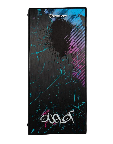 Gabinete Ocelot Gaming Gamer Grafiti, Midi-Tower, ATX/EATX/Micro-ATX/Mini-ITX, USB 2.0/3.0, sin Fuente, 3 Ventiladores Instalados, Negro