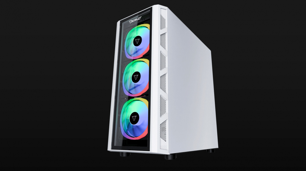 Gabinete Ocelot Gaming White Blixard, Full Tower, ATX/EATX/Micro-ATX/Mini-ITX, USB 2.0/3.0, sin Fuente, 3 Ventiladores Instalados, Blanco