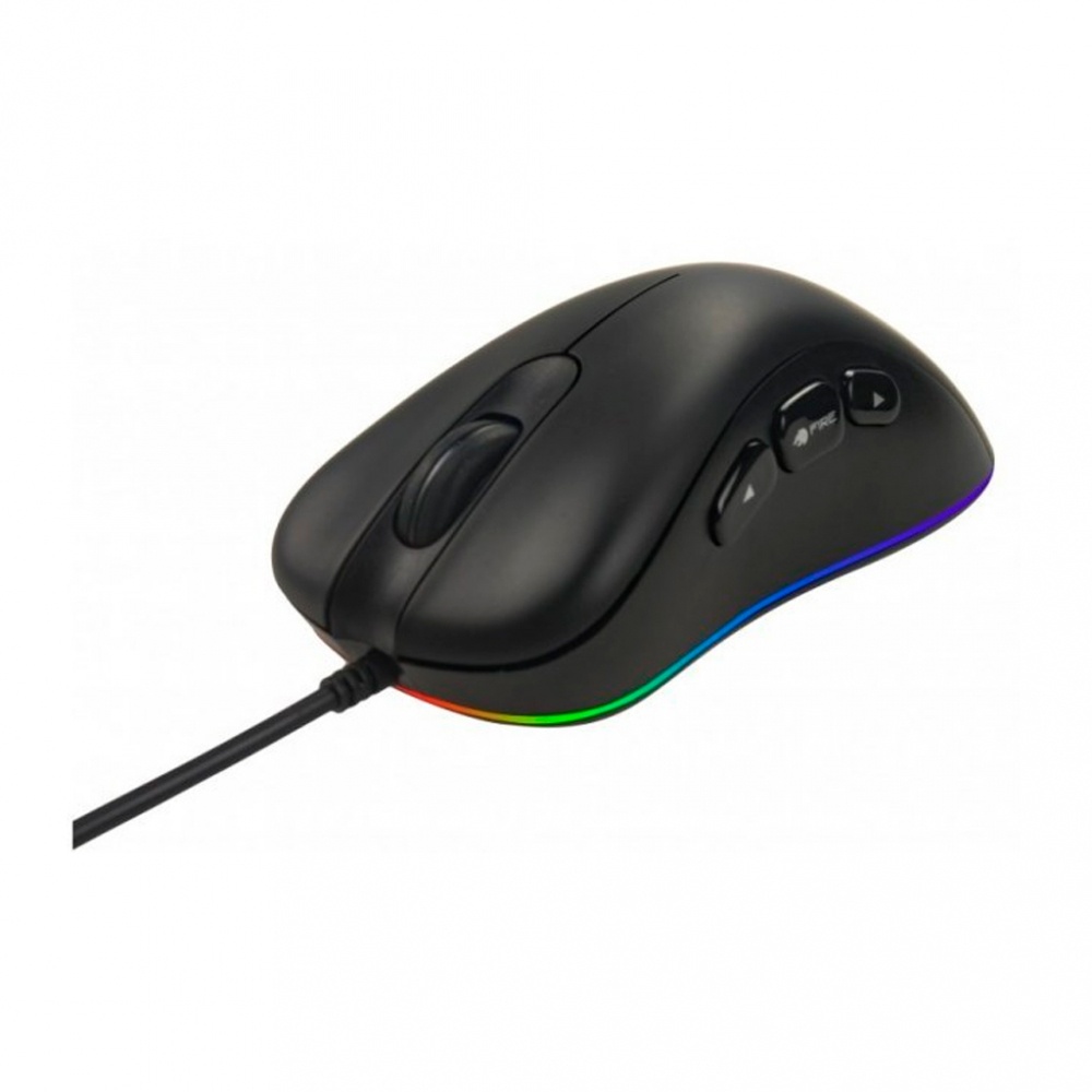 Mouse Gamer Ocelot Gaming Óptico OGMM01, Alámbrico, USB A, 6400DPI, Negro