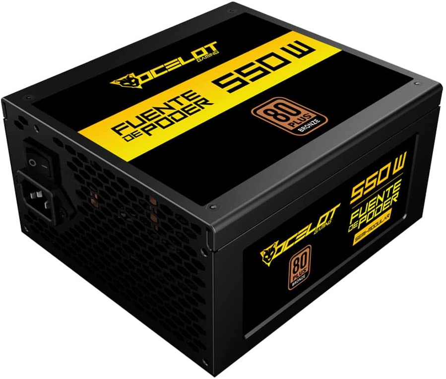Fuente de Poder Ocelot Gaming OGPS500S 80 PLUS Bronze, 24-pin ATX, 120mm, 550W 