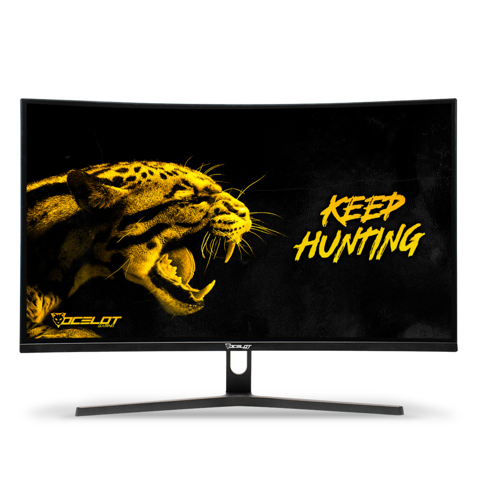 Monitor Gamer Curvo Ocelot Gaming OM-C27 LCD 27", 1920x1080 Full HD, FreeSync, 240Hz, HDMI/DisplayPort, Negro 